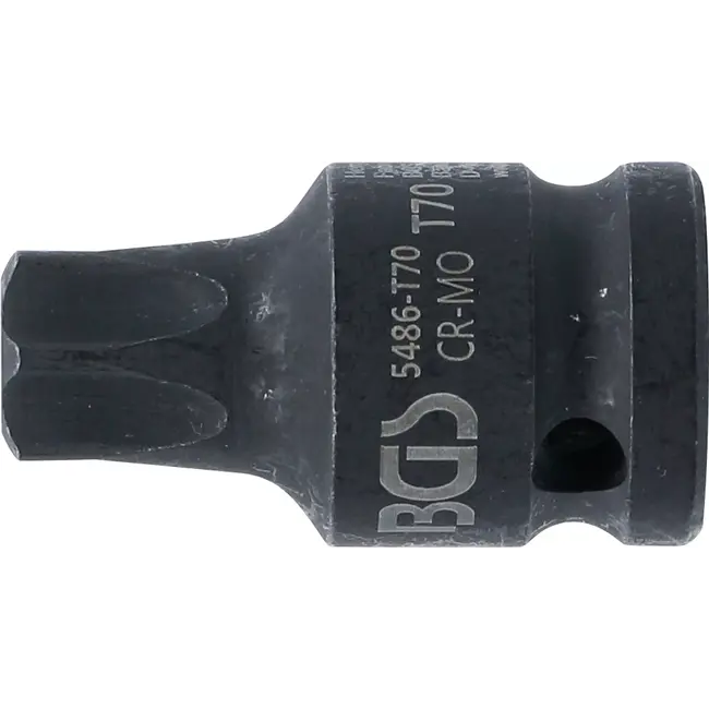 BGS Kracht dopsleutelbit - lengte 42 mm - 1/2" - Torx T70