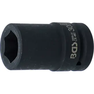 BGS technic Kracht Dopsleuteldop zeskant, diep - 1" - 30 mm