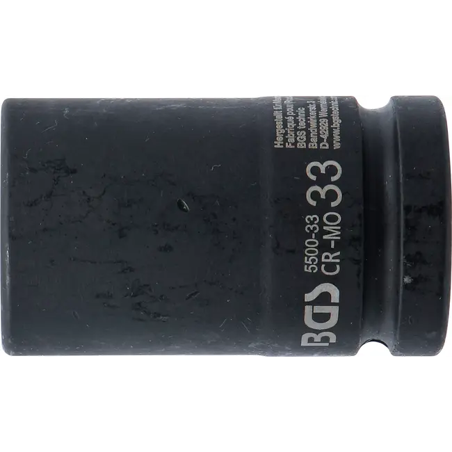 BGS Kracht Dopsleuteldop zeskant, diep - 1" - 33 mm