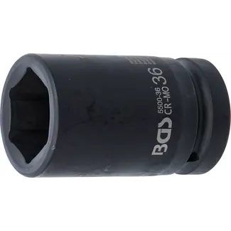 BGS technic Kracht Dopsleuteldop zeskant, diep - 1" - 36 mm