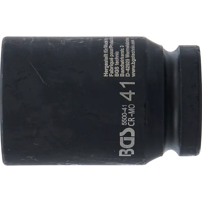 BGS Kracht Dopsleuteldop zeskant, diep - 1" - 41 mm