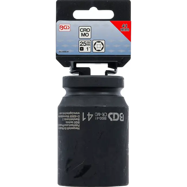 BGS Kracht Dopsleuteldop zeskant, diep - 1" - 41 mm