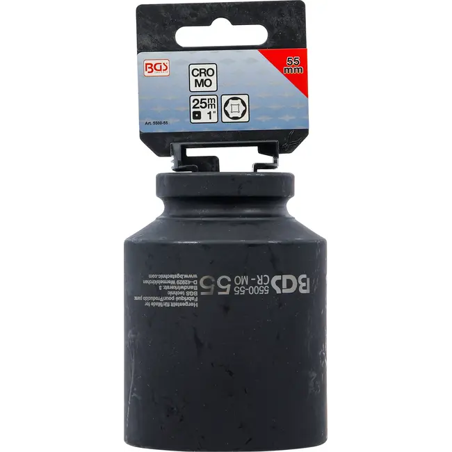 BGS Kracht Dopsleuteldop zeskant, diep - 1" - 55 mm