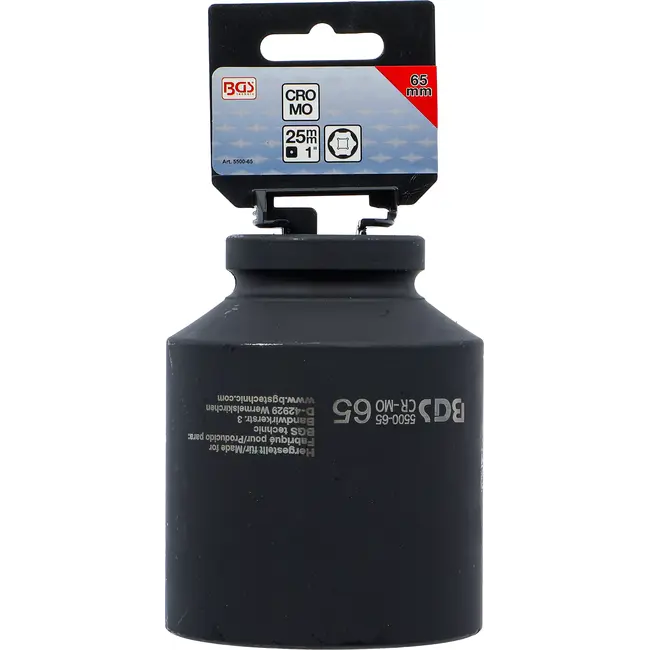 BGS Kracht Dopsleuteldop zeskant, diep - 1" - 65 mm