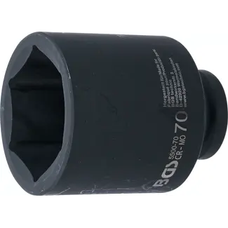 BGS Kracht Dopsleuteldop zeskant, diep - 1" - 70 mm