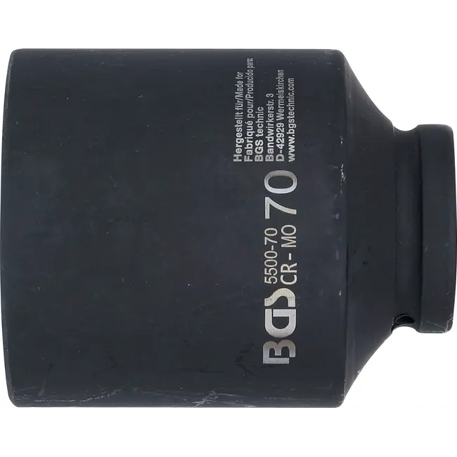 BGS Kracht Dopsleuteldop zeskant, diep - 1" - 70 mm