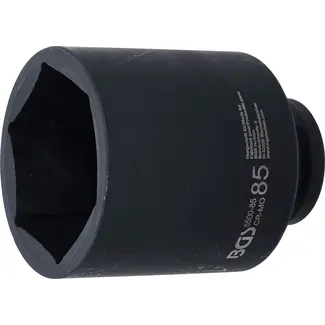 BGS Kracht Dopsleuteldop zeskant, diep - 1" - 85 mm