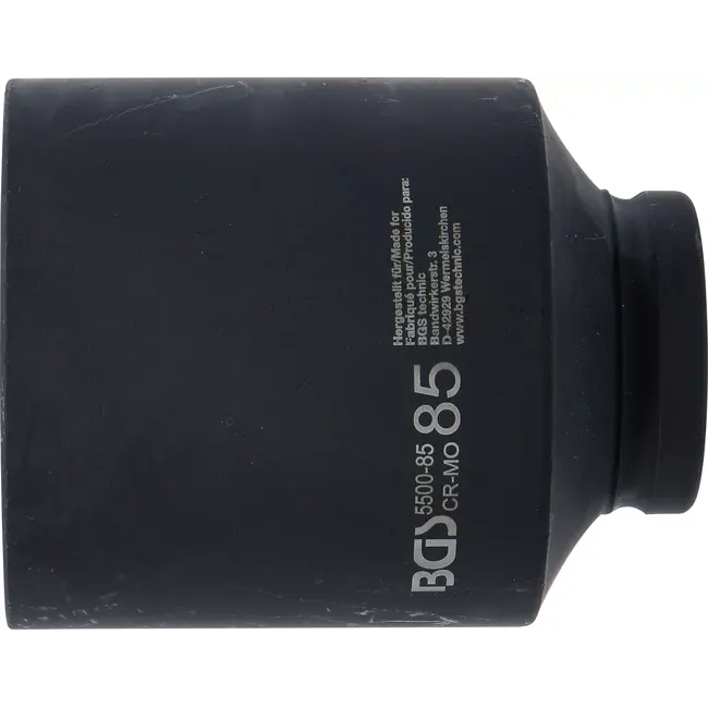 BGS Kracht Dopsleuteldop zeskant, diep - 1" - 85 mm