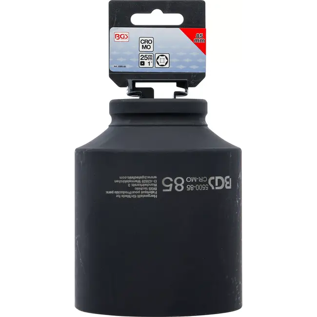 BGS Kracht Dopsleuteldop zeskant, diep - 1" - 85 mm