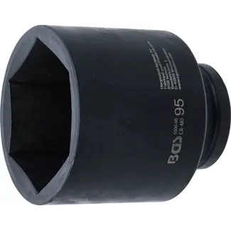 BGS technic Kracht Dopsleuteldop zeskant, diep - 1" - 95 mm