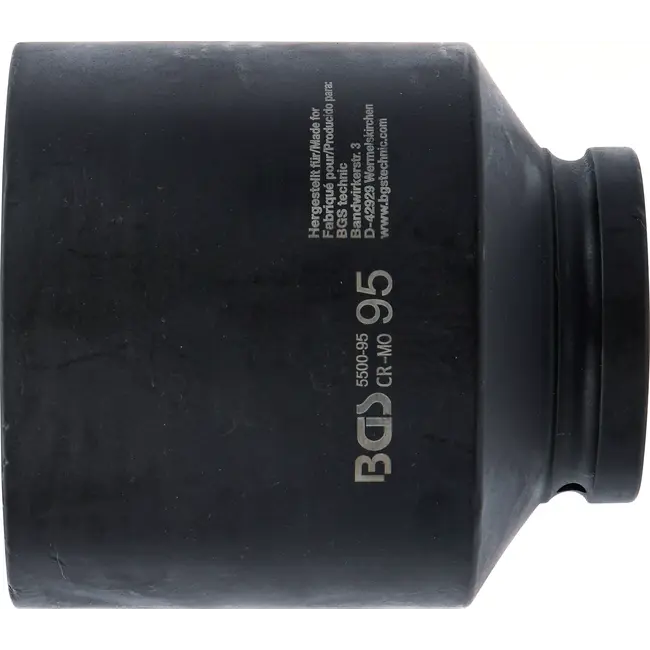 BGS Kracht Dopsleuteldop zeskant, diep - 1" - 95 mm