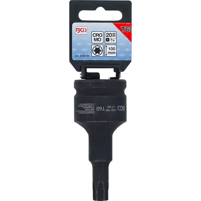 BGS Kracht dopsleutelbit - lengte 100 mm - 3/4" - Torx T60