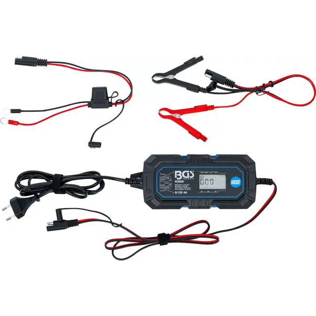 BGS Digitale acculader - 6/12 V - 4 A