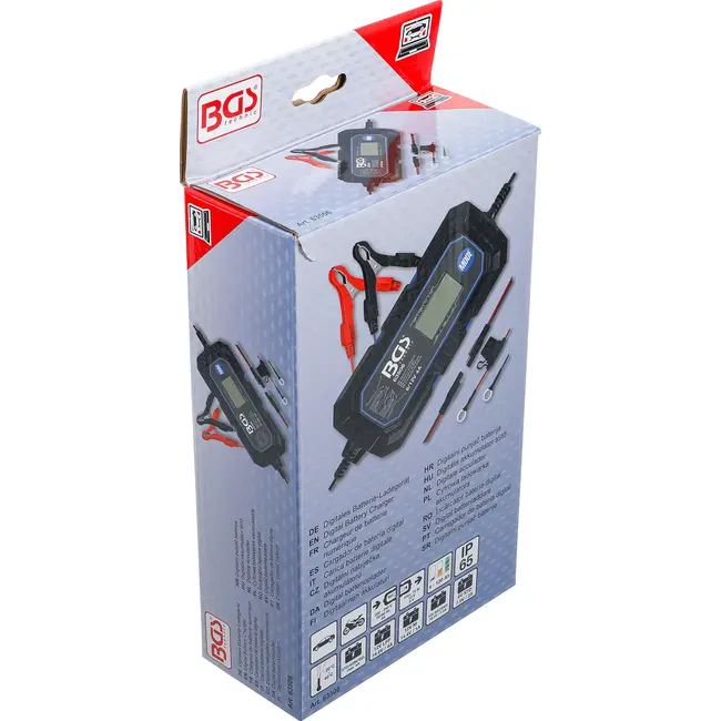 BGS Digitale acculader - 6/12 V - 4 A