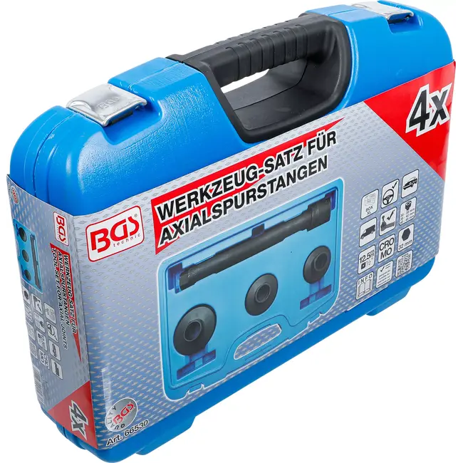 BGS Gereedschapset voor axiale spoorstangen - 4 delig