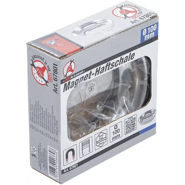 BGS Magneetschaal - rvs - Ø 100 mm