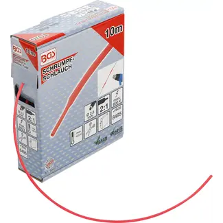 BGS technic Krimpkous-box - rood - Ø 2,5 mm - 10 m