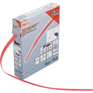 BGS technic Krimpkous-box - rood - Ø 8 mm - 5 m