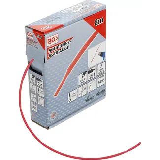 BGS Krimpkous-box - rood - Ø 3 mm - 8 m