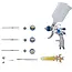 BGS Lucht verfspuit - met 3 sproeiers - 1,4 - 1,7 - 2,0 mm