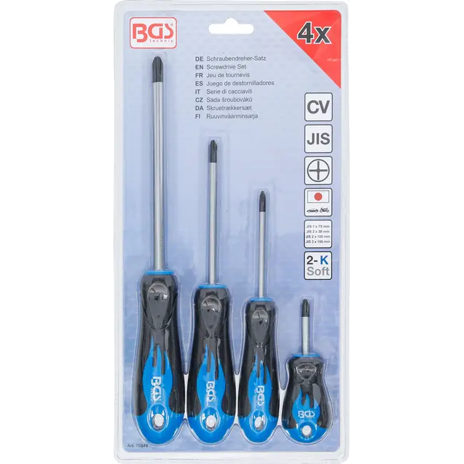 BGS Schroevendraaierset - JIS - 4 delig