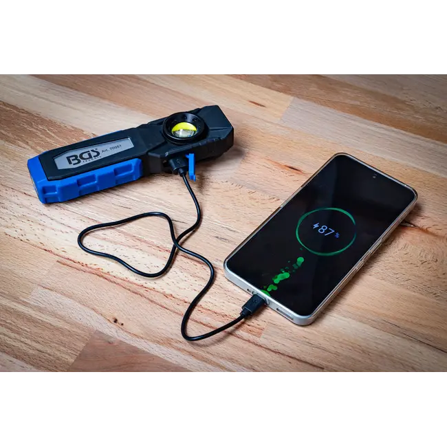 BGS COB-LED looplamp met magneet en ophanghaak - uitklapbaar