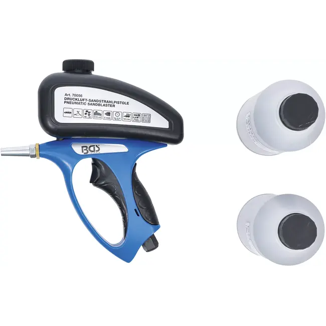 BGS Lucht zandstraalpistool incl. toebehoren - 3 delig
