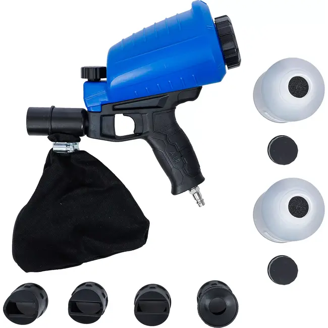 BGS Lucht zandstraalpistool incl. toebehoren - 3 delig