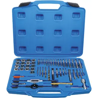 BGS Draadsnijtapset - inch - 1/4" - 1/2" - 56 delig
