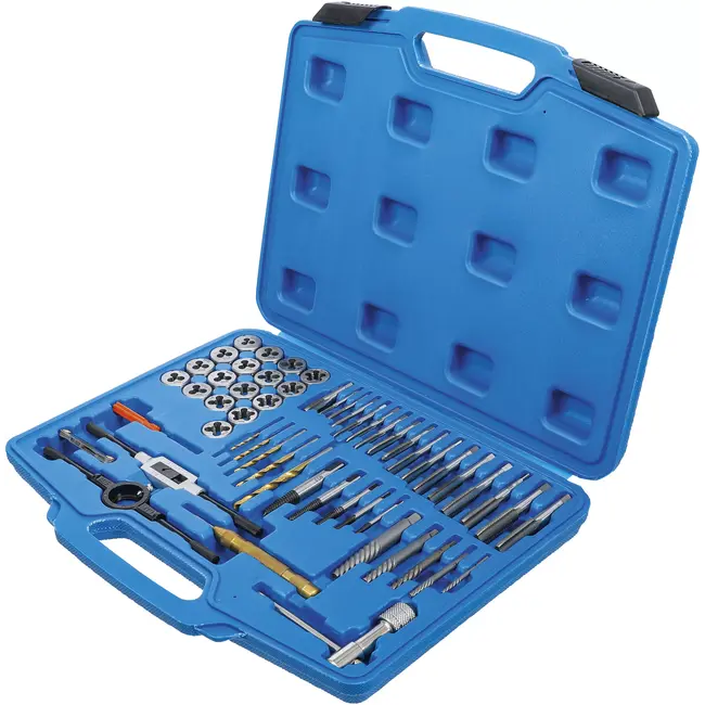 BGS Draadsnijtapset - inch - 1/4" - 1/2" - 56 delig