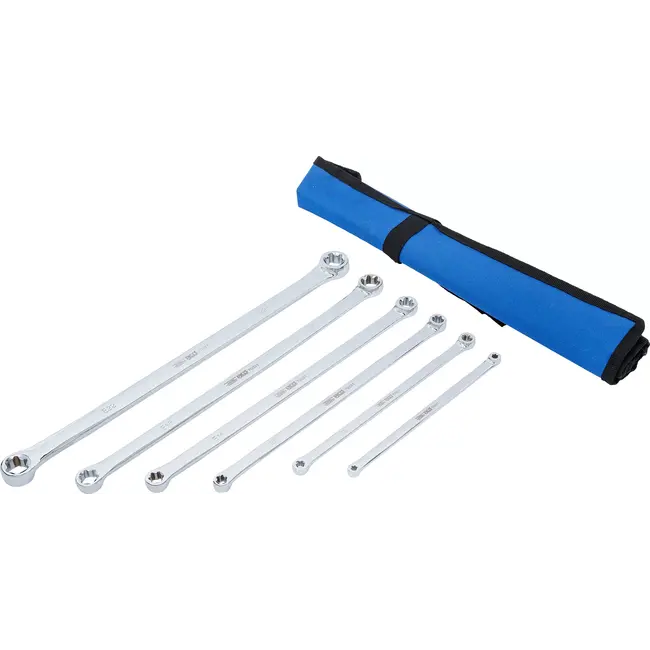 BGS Ringsleutelset met E-profiel koppen - extra lang - E6 x E7 - E22 x E24 - 6-clg