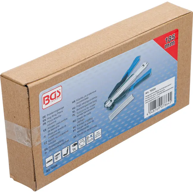 BGS Bekledings- / afbakeningsringentang - 185 mm