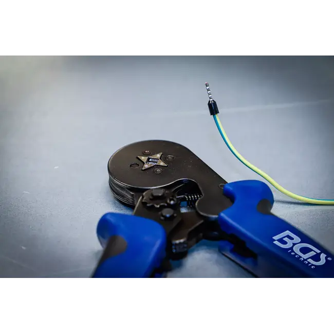 BGS Krimptang voor adereindhulzen 0,25 - 10 mm² - met assortiment adereindhulzen 0,5 - 10 mm²