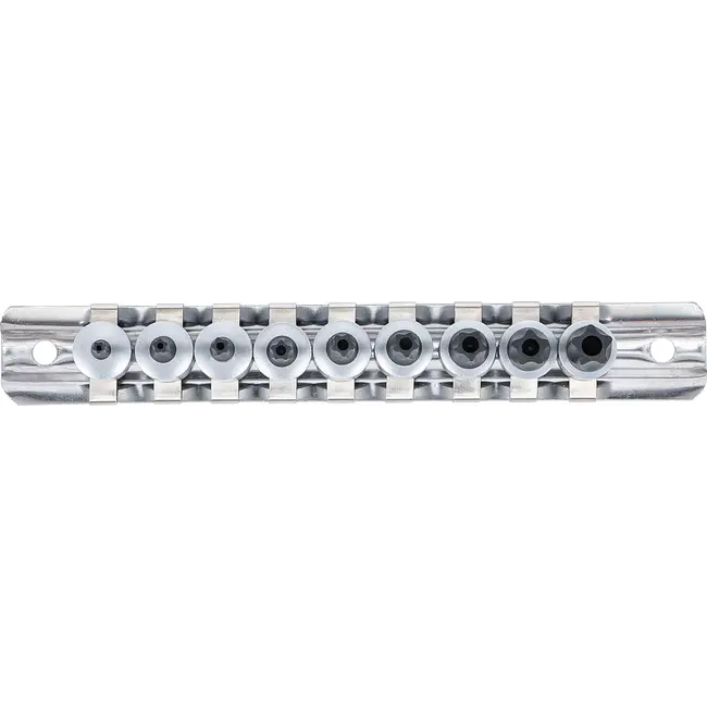 BGS Dopsleutelbitset - 1/4" - Torx-plus met boring TS10-TS50 - 9 delig