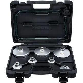 BGS Oliefiltersleutelset - met oliefilterafvoerslang - 8 delig