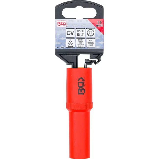 BGS VDE dopsleutel, zeskant - 1/2" - 11 mm