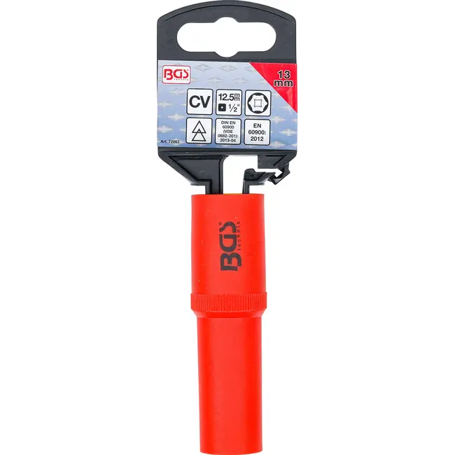 BGS VDE dopsleutel, zeskant - 1/2" - 13 mm