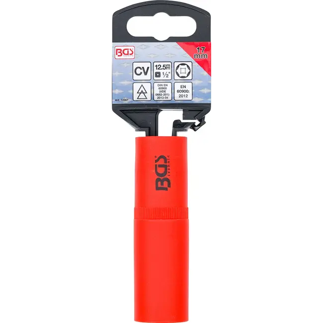 BGS VDE dopsleutel, zeskant - 1/2" - 17 mm