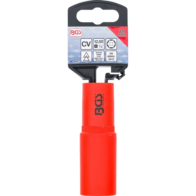 BGS VDE dopsleutel, zeskant - 1/2" - 19 mm