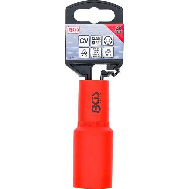 BGS VDE dopsleutel, zeskant - 1/2" - 22 mm