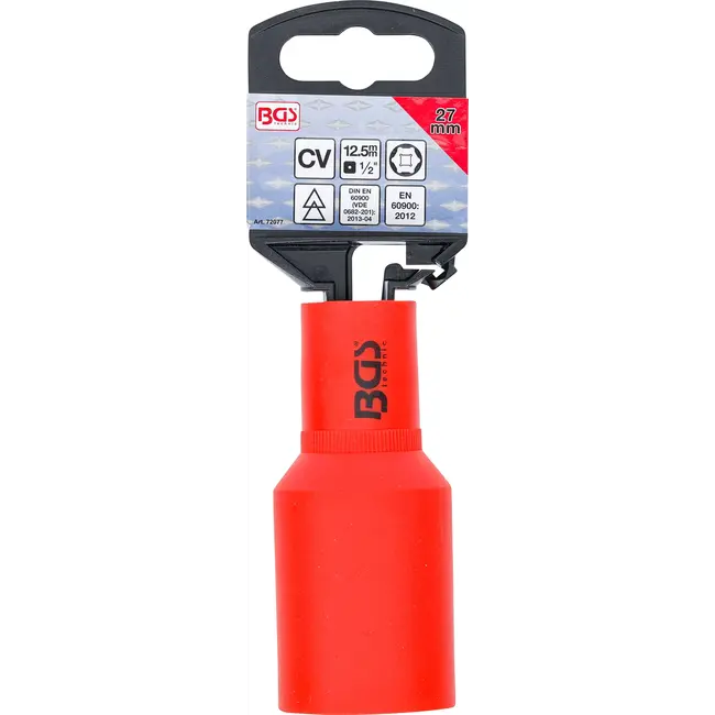 BGS VDE dopsleutel, zeskant - 1/2" - 27 mm