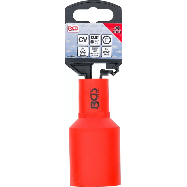BGS VDE dopsleutel, zeskant - 1/2" - 30 mm