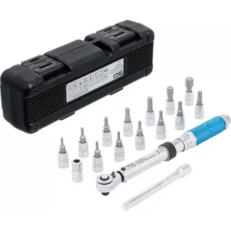 BGS technic Momentsleutelset - 1/4" - 3 - 24 Nm - 16 delig