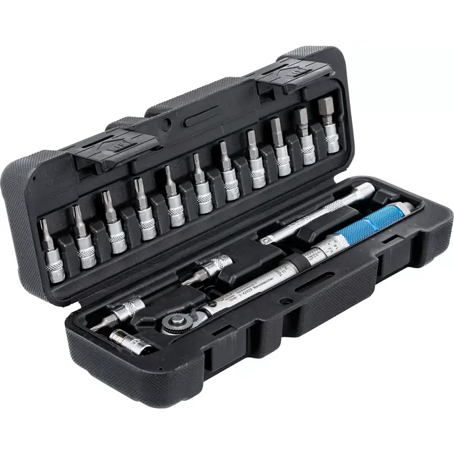 BGS Momentsleutelset - 1/4" - 3 - 24 Nm - 16 delig