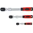 BGS Ratelsleutel-set - uittrekbaar - 1/4" - 3/8" - 1/2" - 3 delig