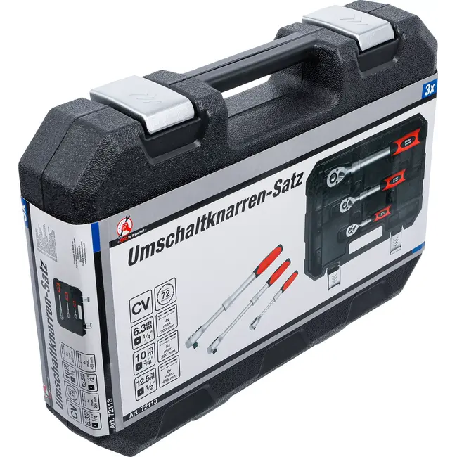 BGS Ratelsleutel-set - uittrekbaar - 1/4" - 3/8" - 1/2" - 3 delig