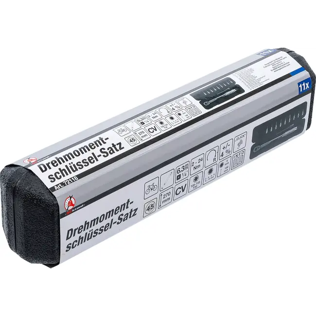 BGS Momentsleutelset - 1/4" - 2 - 24 Nm - 11 delig