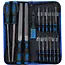BGS Werkplaatsvijlen- en naaldvijlenset - 17 delig