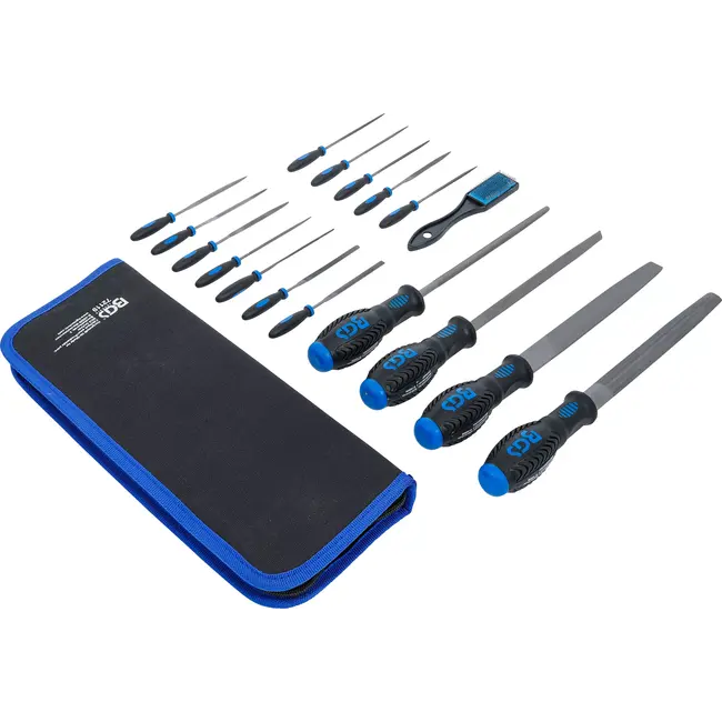 BGS Werkplaatsvijlen- en naaldvijlenset - 17 delig