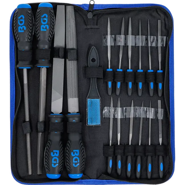 BGS Werkplaatsvijlen- en naaldvijlenset - 17 delig
